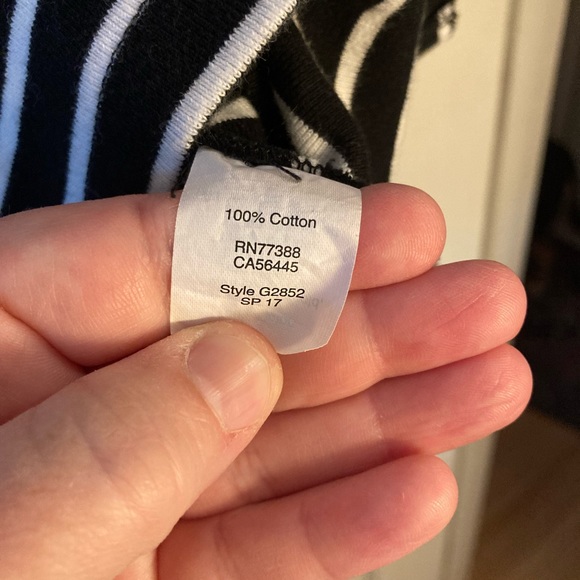 Madewell Striped Keyhole Back Dress - Picture 3 of 5